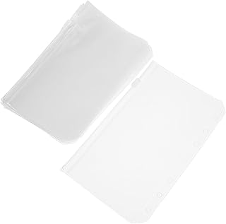 KALLORY 12Pçs Clipes De Fichário Bolso De Folhas Soltas Reutilizáveis Inserção De Orçamento Multiuso Bolso De Livro De Orçamento Inserção De Orçamento Reutilizável Bolso De Fichário