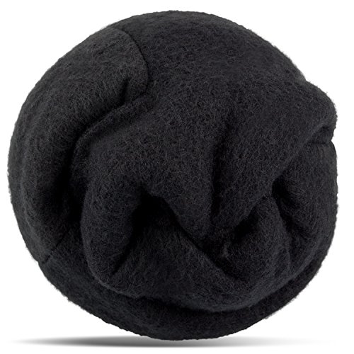 Thinsulate Guanti a maglia di lana, nero/grigio