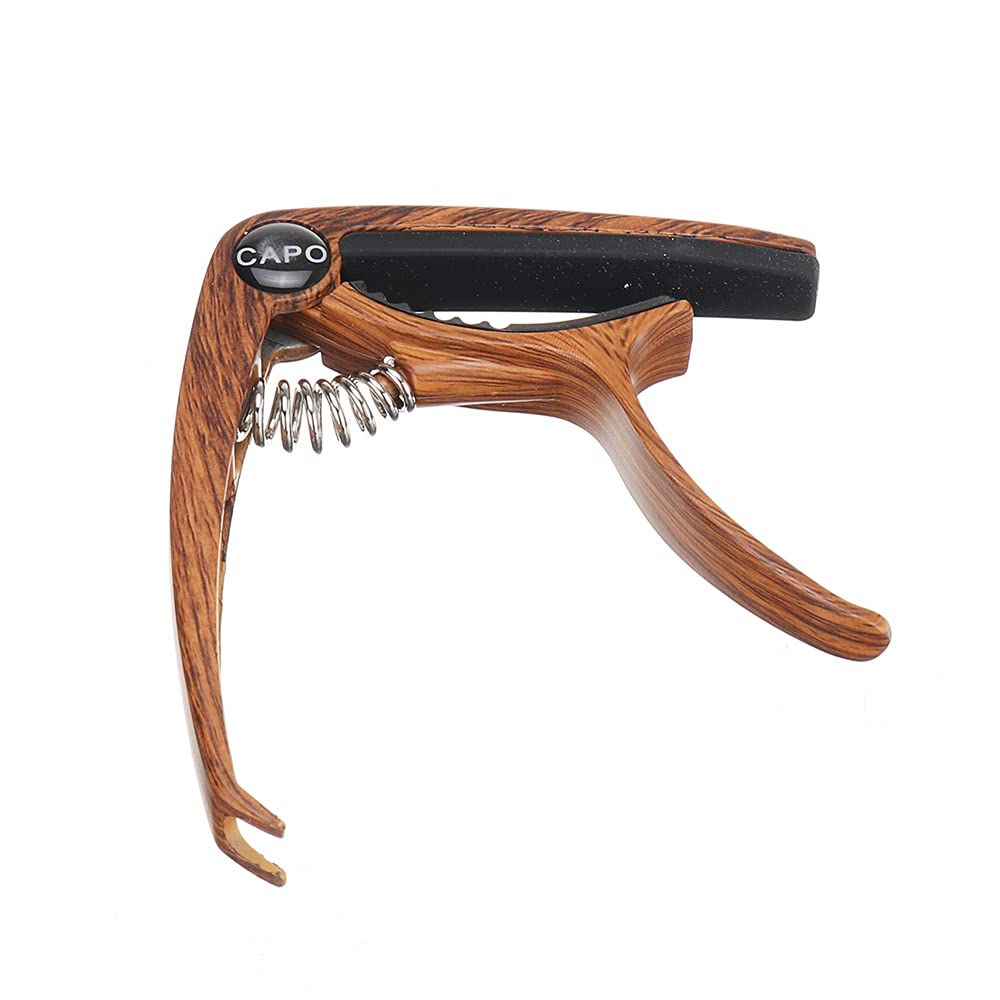 KINGDUO Mx0068D Capo Per Chitarra Adatto Per Chitarra Elettrica Basso Ukulele Banjo Mandolin - Colore Del Legno