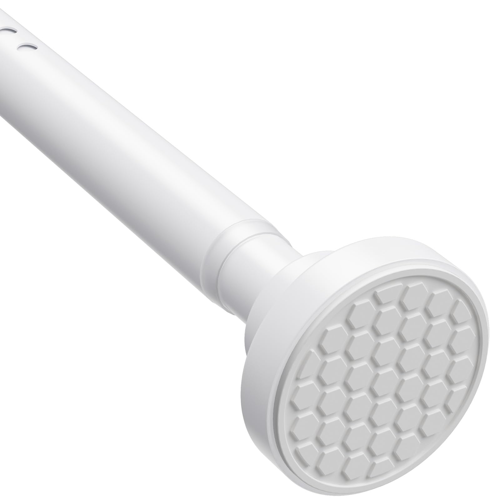 Extra Long Tension Curtain Rod 40-148Inch (3.3-12 ft) White, 1.26" Diameter
