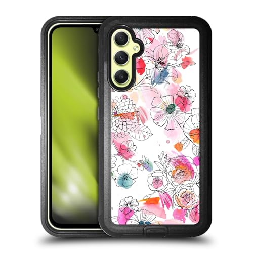 Étui antichoc Samsung Galaxy A34 5G Ninola fleurs résout bris écran