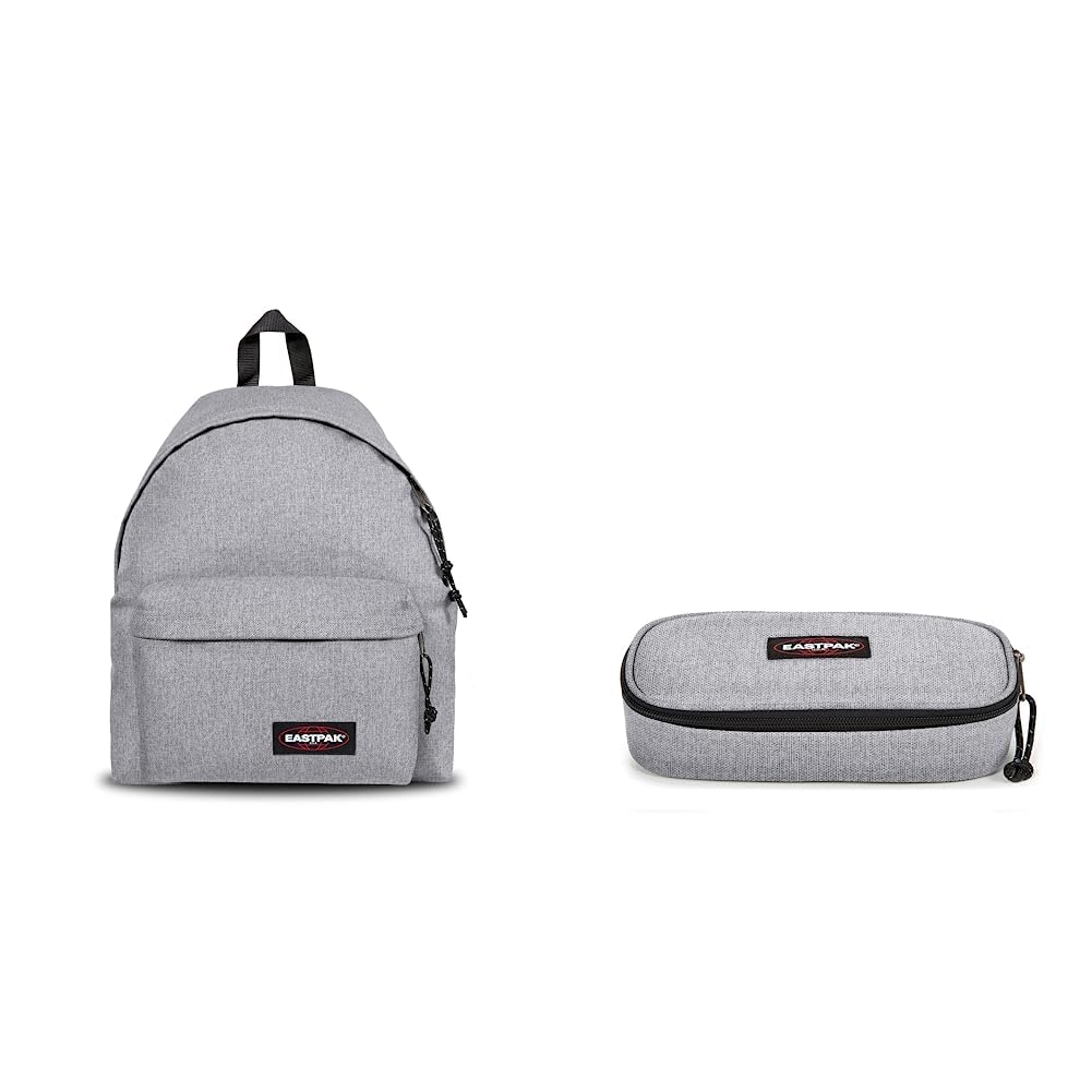 EASTPAK Padded Pak'r Mochila, 40 cm, 24 L, Gris (Sunday Grey) & Oval Stifteetui Sunday Grey