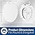 Mayfair Universal Size Slow Close Toilet Seat, Durable Plastic, Fits Round & Elongated Toilets, White