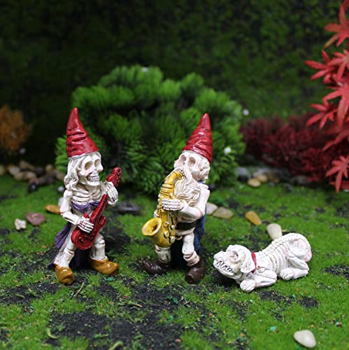 HONEYSHOW Fairy Garden Accessories,3Pack Fairy Garden Kit, Happy Halloween Miniature Figurines...