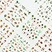 5000pcs 3D Snowflake & Frosty Adhesive Nail Decals - Snowman, Tree, Chrismas Stickers