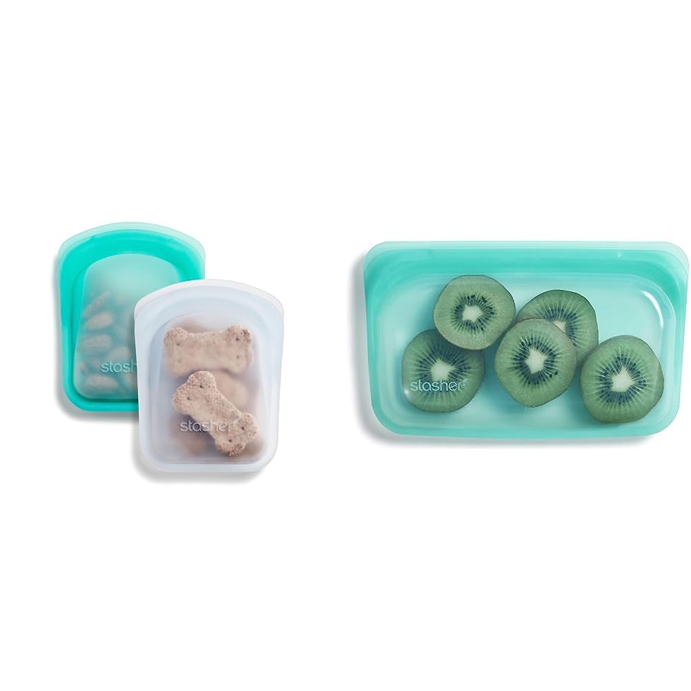 Stasher - Bolsa De Almacenamiento De Silicona Reutilizable