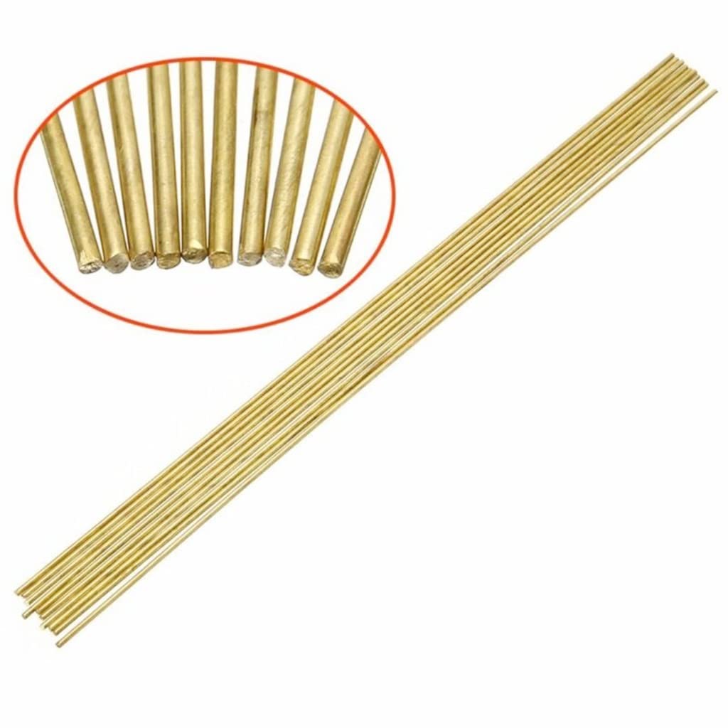 Pręty spawalnicze z aluminium, Pręt okrągły, 10 szt. 1, 6 x 250 mm, mosiężny pręt