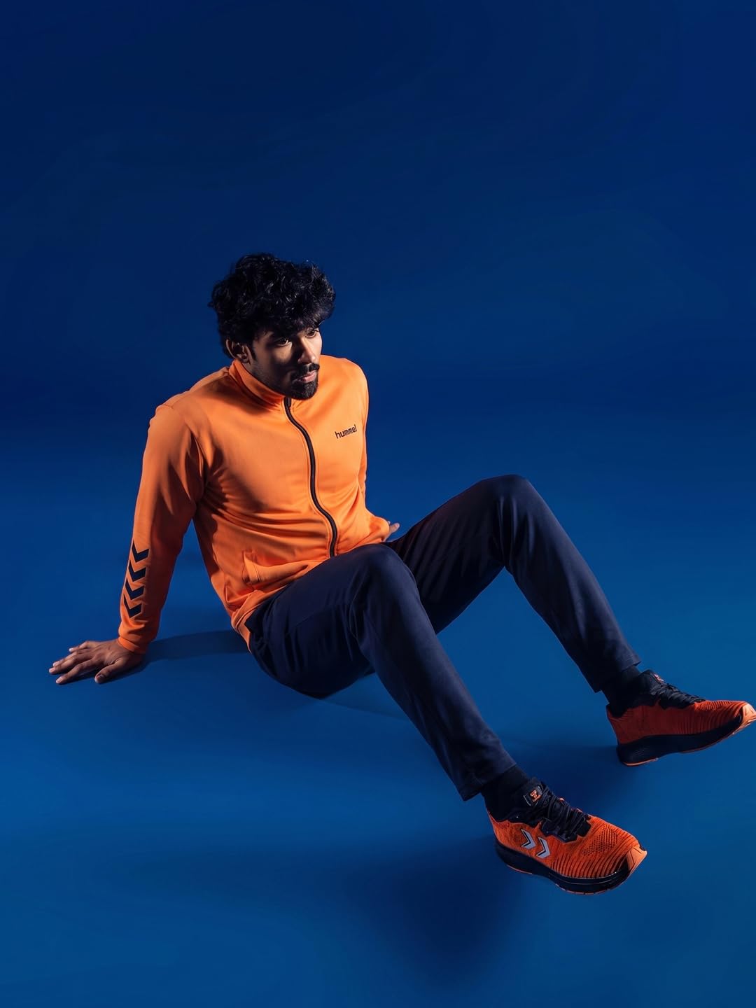 hummel Promo Men's All weather Regular Fit Track Suit with Zipper and Pockets Comfortable Breathable Stretchable Soft Fabric For Everyday Use Ideal for Gym Training or Running Loungwear 2