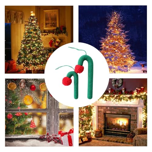 Décoration de bonbons de Noël pour cheminée et mur - 5