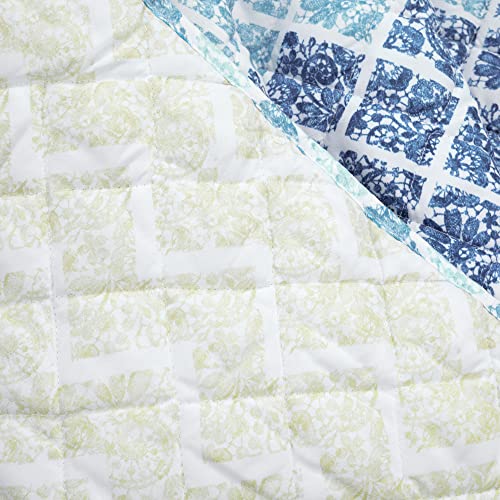 Lush Decor Medallion Ombre Throw Blanket, 60" X 50", Blue & Navy #TOP3