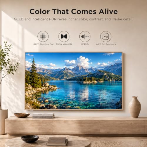 TCL 55" NXTVISION Series Picture Frame TV, Google Smart TV QLED 4K, 55A300W - image 6