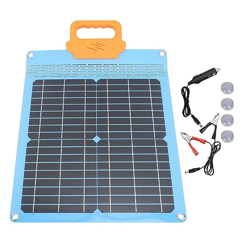 Folding 20W High Conversion Waterproof Solar Panel Charger for Outdoor Camping Traveling (Blue)
