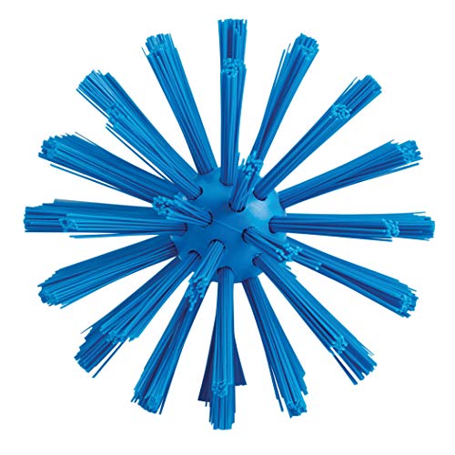 Image of Vikan O3.5 inch One-Piece Pipe Brush 5381-90-3 - Medium /Stiff - Blue