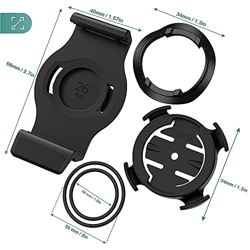 Image of TUSITA 26mm QuickFit Quarter-Turn Bike Mount Compatible with Garmin Fenix 6X Pro, Fenix 7X, Quatix 6X Solar,Enduro,Tactix Delta