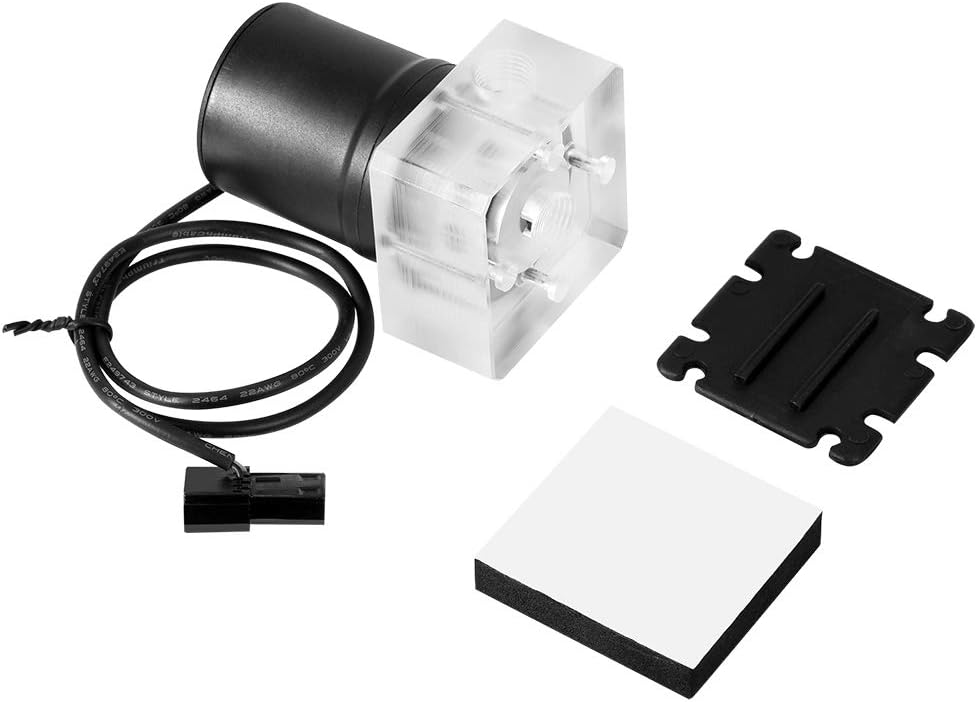 Water Cooling, G1/4 Thread Noiseless CPU Computer Water Cooling System Water Bump Refit Pump with Big 4 Pin Connector, for Computer CPU Water Cooling System