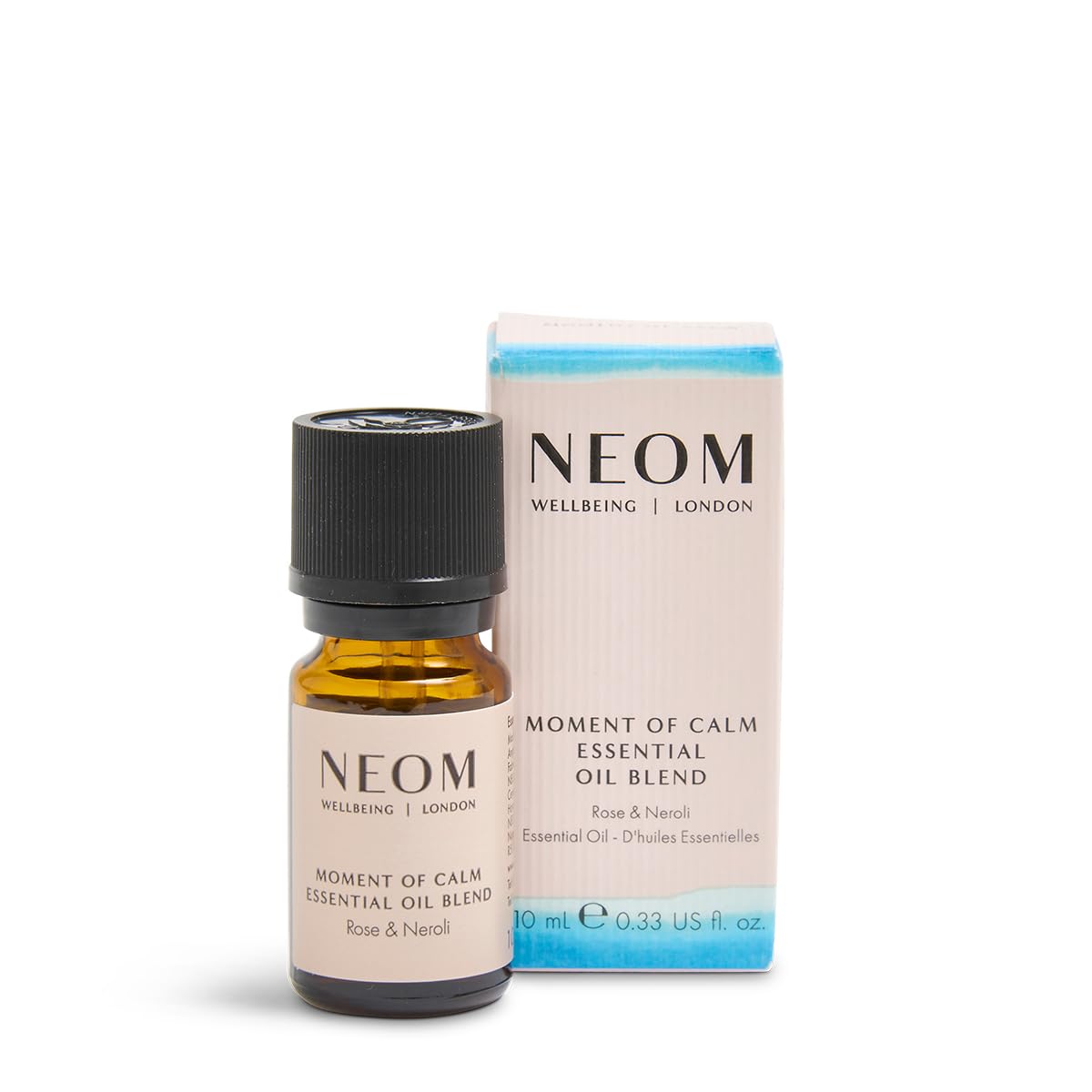 NEOM- Moment of Calm Essential Oil Blend, 10ml | Wild Rose & Neroli | Scent to Calm & Relax | 100% Natural Fragrance