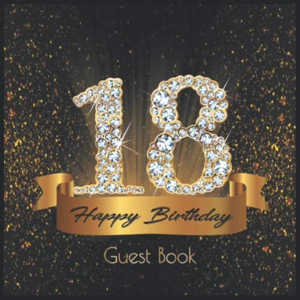 Happy Birthday Guest Book: Celebration Message Logbook For Visitors Family And F