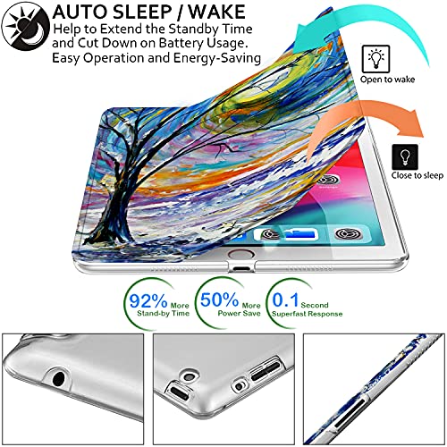 Image of DuraSafe Cases for iPad 9.7 Inch 4 3 2 Generation [iPad 4th 3rd 2nd Old Model ] A1458 A1416 A1395 A1458 A1416 A1395 MC705HN /A MD328HN /A PrintediPad Cover with Frosted Hard Back - Color Emblem