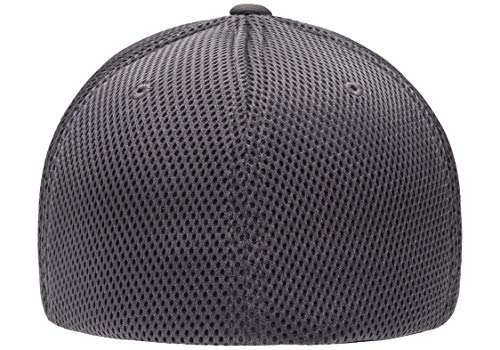 Flexfit Boné de malha Airmesh Ultrafibre, Cinza escuro, Large-X-Large