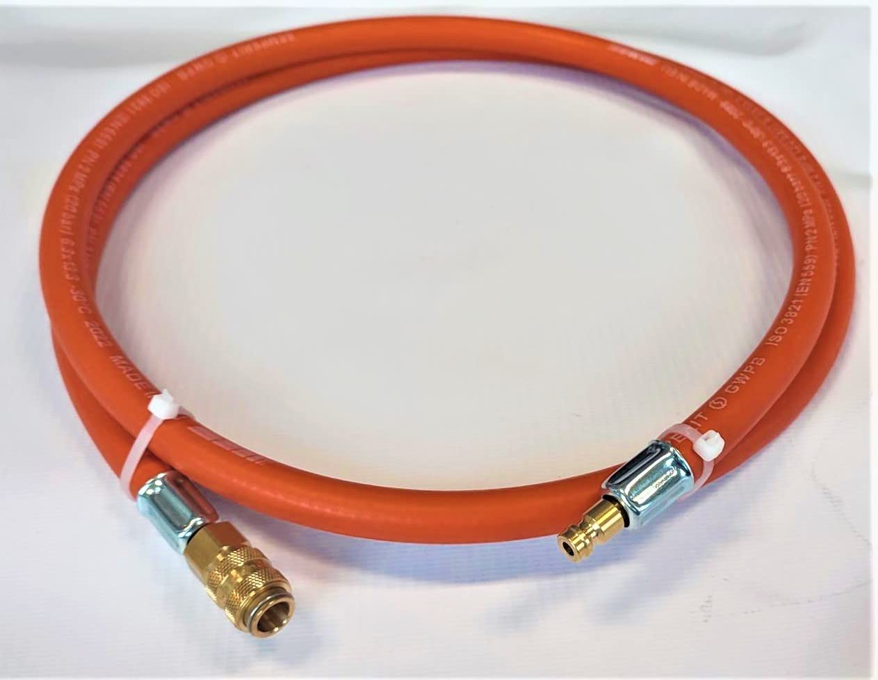Tubo per Gas Propan Butan 1000cm (10m) 20 Bar Ø9mm DN5 Presa a innesto LKS Attacco rapido -30°C