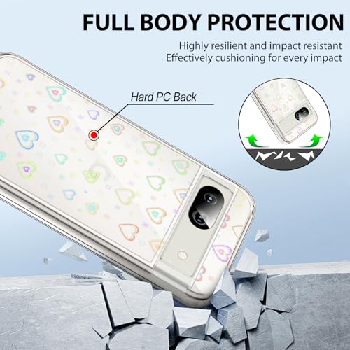 Coque transparente Google Pixel 8A résolvant le problème des rayures CameCosy - 4