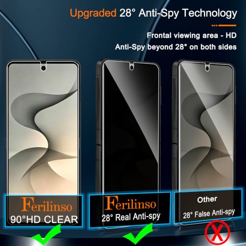 Image of Ferilinso 2 Pack Privacy Screen Protector for Samsung Galaxy Z Flip 8