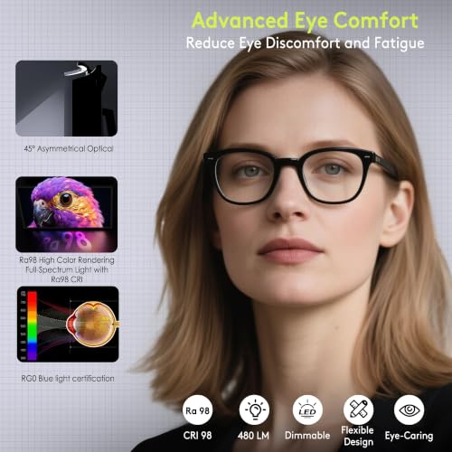 Image of Quntis Curved Monitor Light Bar for 34 inch+ Ultrawide, Curve-Matching Pivoting
