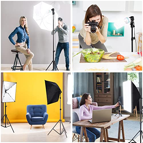 Image of 135W Light Bulb 5500K CFL Daylight Spiral Softbox Bulb in E27 Socket for Photography Photo Video Studio Lighting White 1 Pack