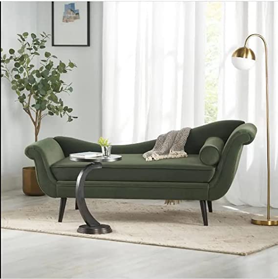 Image of Lazy Couch and Reclining Sofa /Recliner Chaise Longue /Fabric recliners /for Bedroom /Living Room /Office Reception Recliner Lounge Sofa and Armchair (Green)