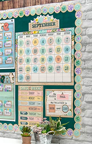 Teachercreatedresourcesrusticbloomcalendarbulletinboardset  Urban Country Home Decor Teacher created resources rustic bloom calendar bulletin board set  urban country home decor