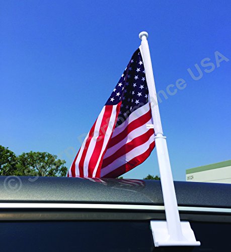 Sharp Performance USA Car Window Flag - Double Sided - Hooks onto your car window - 11? X 14?