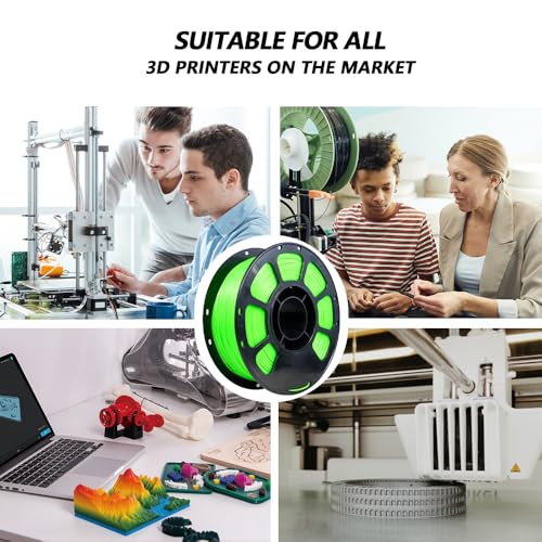 Image of iBOSS 3D Printer Filament, Temperature Color Change PLA+ Filament 1.75mm, Neatly Wound 3D Printing Filament, Dimensional Accuracy + /-0.02mm, Fit for Most FDM 3D Printers, 1KG Spool. (Green to Yellow)