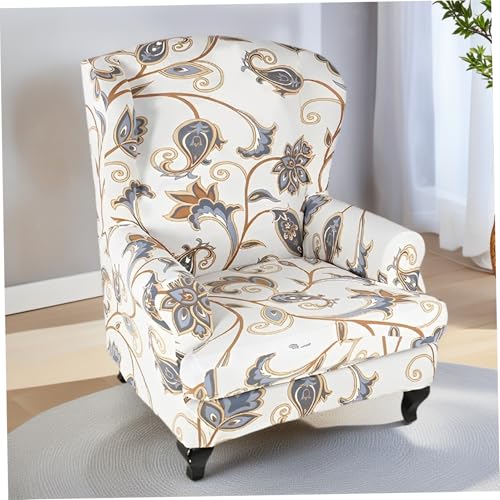 Funda para silla con respaldo elástico para sillón orejero 3