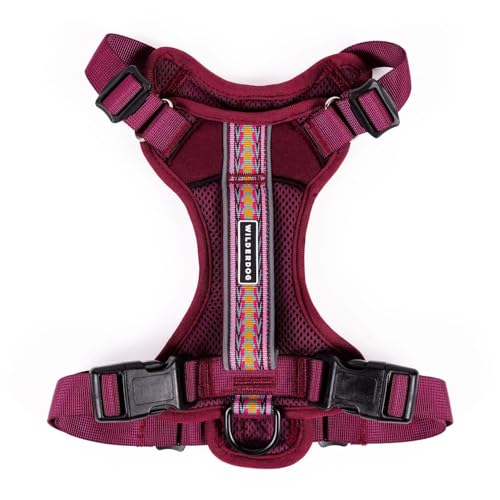 Wilderdog Lightweight Dog Harness with Reflective Straps Large Huckleberry