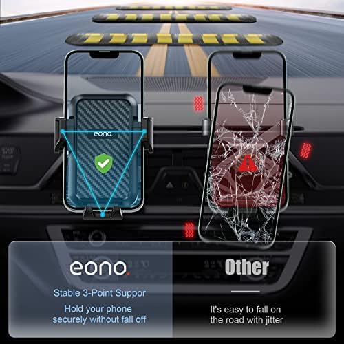Amazon Brand - Eono Car Phone Holder, Universal Air Vent Phone Mount with 360 Degree Rotation compatible for iPhone 14 13 12 11 Pro Max XR XS Max X 8 7 6 SE, Galaxy S22 S21 S20, Huawei, Oneplus
