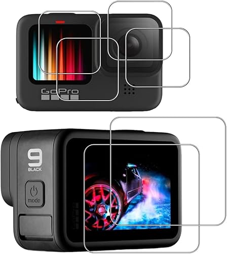 �y2���Z�b�g�zFor Gopro Hero 12 Gopro Hero 11 GoPro hero10 HERO9 Black �p �K���X�t�B���� �����K���X ���Ɏq�� FOR GoPro hero 10 HERO9 Black �t�B���� �d�x9H ��U�h