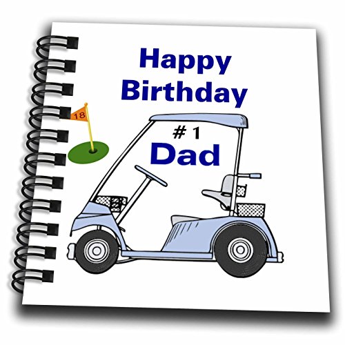 Happy Birthday Number 1 Dad papeterie cadeau anniversaire thématique golf unique