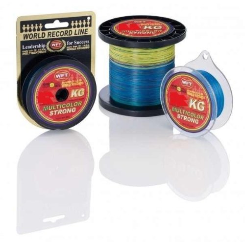 WFT KG STRONG Schnur geflochtene 600m 0,18mm 22kg, Farbe:multicolor