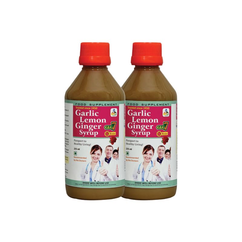 SKSB GLG5 Syrup For Heart Care | Garlic, Lemon, Ginger Vegetarian Syrup | Powerful Diabetes And Sugar Control Solution - Combo (Pack Of 2)-image-26