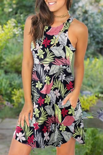Image of HiMONE Vacation Dresses for Women 2025 Summer Dress Women's Casual Sundresses Casual Beach Petite Sun Dress XS-2XL