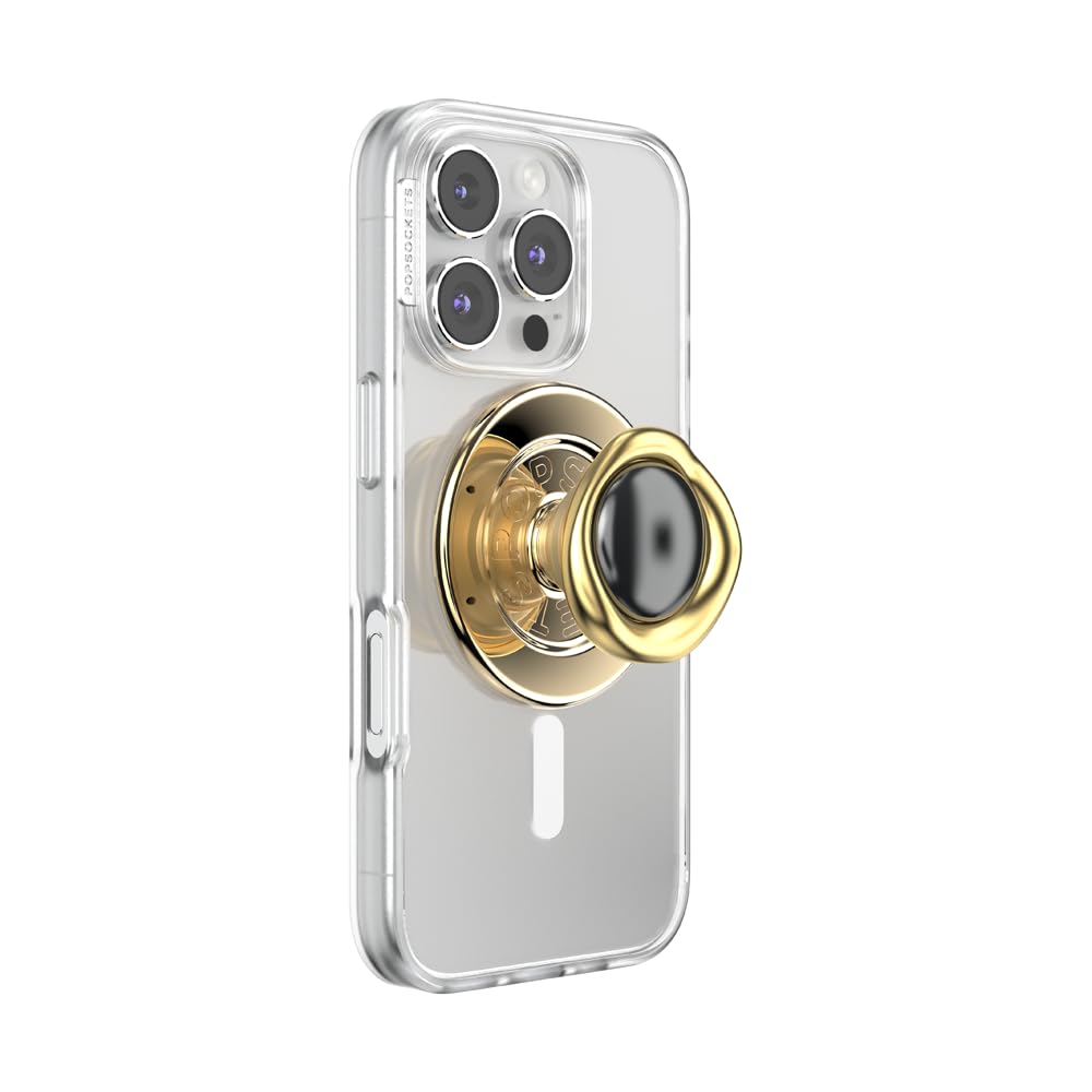 PopSockets Phone Grip for MagSafe, Magnetic Holder- Beholder Eye Gold