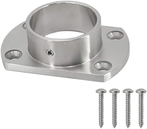 Brida de base rectangular de acero inoxidable