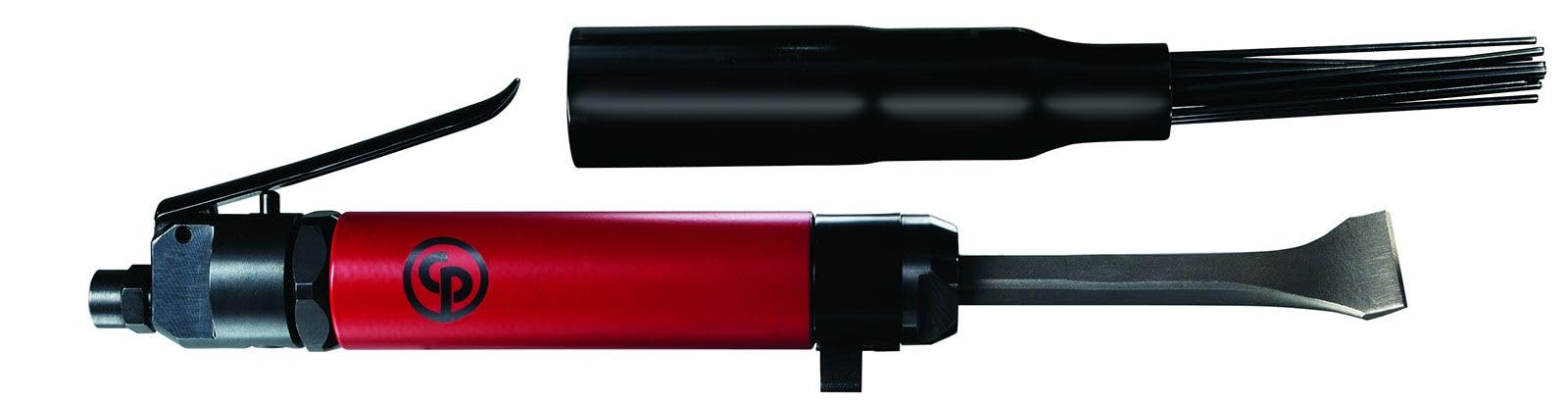 Chicago Pneumatic CP7120 Air Powered Adjustable Needle Scaler and Chisel, 4,600 BPM, Red
