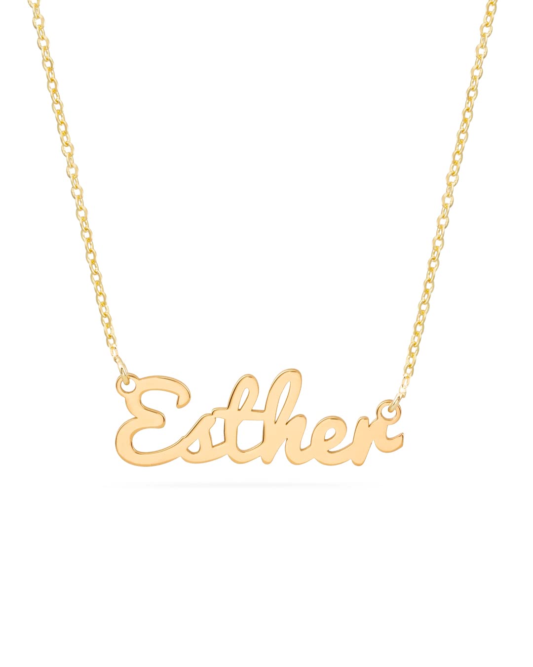 doble aro doble aro Colgante Personalizado con Nombre - Plata de Ley 925/1000 para Mujer – Collar Artesanal con Cadena Ajustable - Hecho en España (Modelo Baby Oro, Plata de Ley)