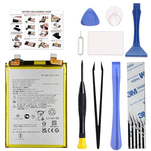 Image of Compatible with Moto S30 Pro XT2243-2 / Edge 30 Fusion (Edge 2022) XT2243-1 Edge 2023 / Edge 40 New Battery Replacement NP44, with Installation Instruction & Toolkit