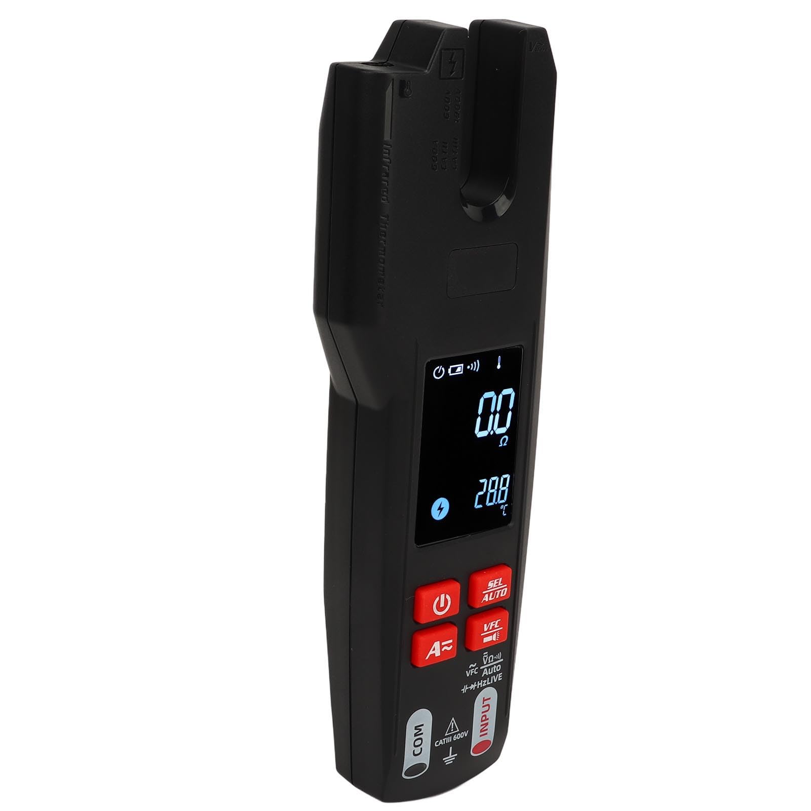 Gonetre Pinza Amperometrica DC AC con Termometro a Infrarossi, Multimetro Digitale a Pinza True RMS