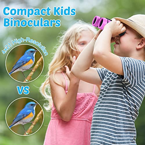 Set de 4 Binoculares infantiles compactos 4x miniatura 6