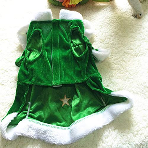 Disfraz navideño para perro Hemobllo árbol de Navidad M miniatura 7