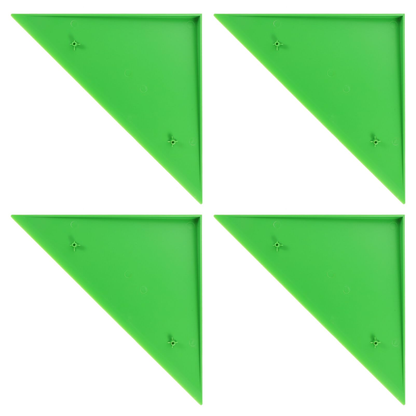 VICASKY 4Pcs Triangle Foosball Table Corner Parts Durable Plastic Football Table Corner Protector Guard Foosball Machine Table Accessories Fit for Most Foosball Tables Green
