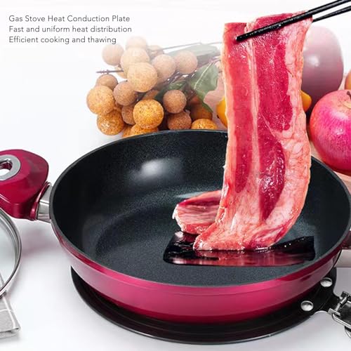 Heat Conduction Plate for Gas Stove,Coffee Milk Cookware Simmer Rings Plate Induction Hob Heat Cooking Cooking Adapter Plate (24cm/9.4in)